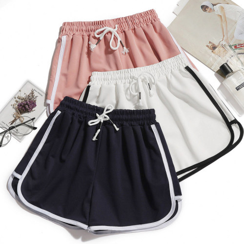 Sports Shorts for Women, Summer Outerwear, Mid-Waist Casual Loose Quick-Dry Shorts, Slimming Wide-Leg Three-Quarter Yoga Shorts