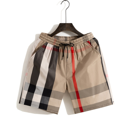 Men's Summer 2025 New Short Shorts, Quick-Drying, Korean Style, Trendy, Beach Pants, Student Casual, Mid-Thigh Work Pants, Striped, Cross-Border