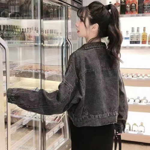 Women's Spring New Korean Style Loose Short Sleeve Casual Black Versatile Top Jacket Wholesale