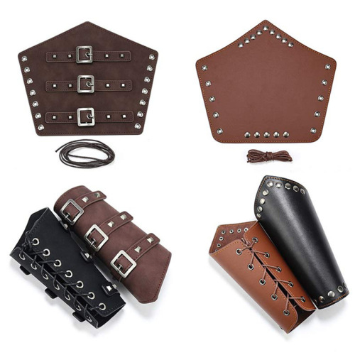 Medieval cross-border men's leather wrist guards retro wristbands steampunk carnival sports outdoor arm guards