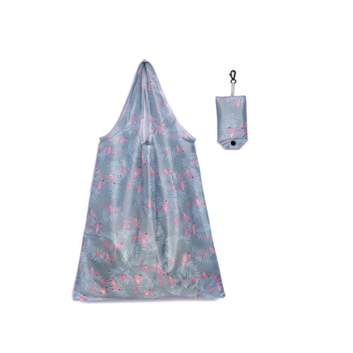 190T Polyester Foldable Shopping Bag for Supermarket, Printed Bag, Manufacturer Wholesale, In Stock, Portable Eco-Friendly Bag for Cross-Border Shipping