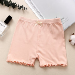 New summer girls modal safety pants anti-exposure children's pants bow three-quarter pants leggings girls underwear