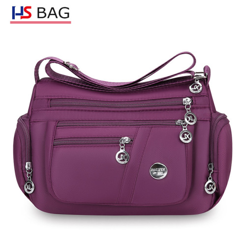 New Model Large Capacity Middle-Aged Mother Bag Oxford Fabric Multi-Compartment Casual Crossbody Bag for Outing Commuting Ladies Single Shoulder Bag