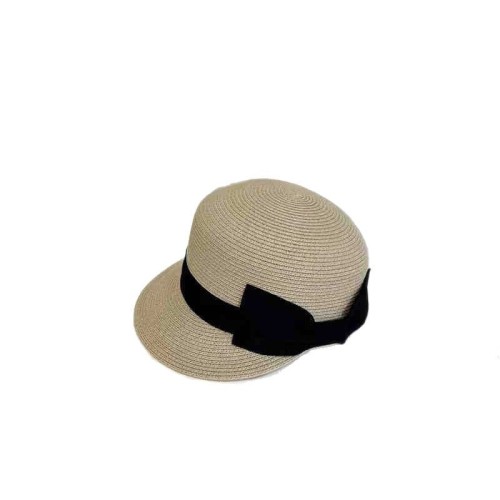 New summer women's new bow sun protection straw hat beach beach duck tongue sun hat high-end