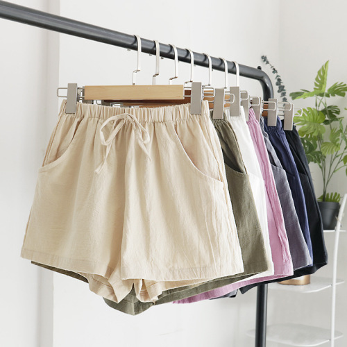 Women's Summer Relaxed Cross-border Shorts with Stretch Waistband, Loose, Slimming, Casual Outerwear,  New Arrival Shorts for Women, Wholesale