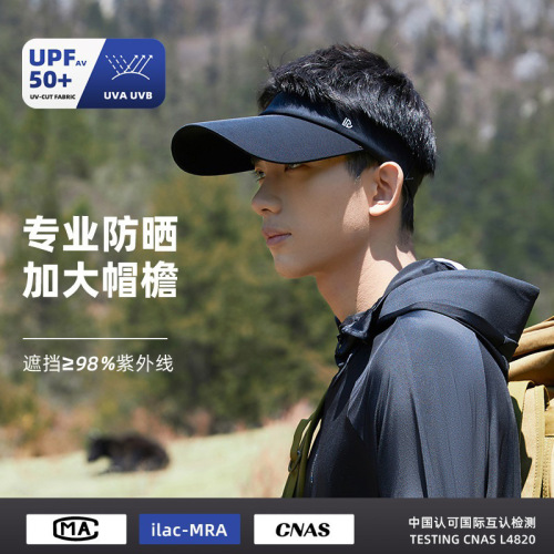 Men's summer sun hat, UV ray protection face protection hat, large brim sky top hat, summer outdoor sun hat