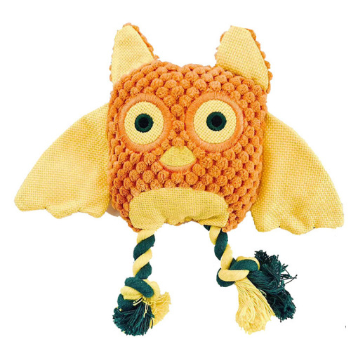 Cross-border pet plush toys cat and dog corn kernel plush voice dog toys interactive self-exciting toys wholesale