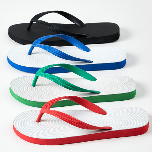 Classic Thai Rubber Flip-Flops, Trendy Men's Summer Slip-Resistant, Wearable Sandals with Heel Support, In Stock for Wholesale Export