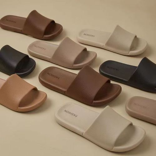 High-end Slippers, Home Comfortable Lightweight Indoor Non-slip Couple Women's One-piece Slippers 2025 New Summer Men's Cool Slippers