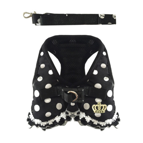 Vest-style cat cute chest-back pet leash small dog without strangling hands walking dog anti-biting dog clothes