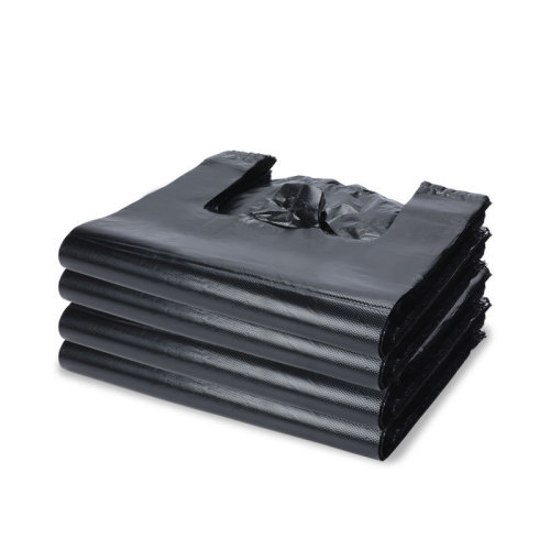 Large garbage bag, overshirt-style, extra thick, household black, sanitation, property management, moving, packing, extra large, hand-held plastic