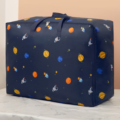 Thick Oxford Cloth Bedding Storage Bag, Large Capacity Moving Bag, Clothes Organizer Bag, Handheld Packing Suitcase Bag