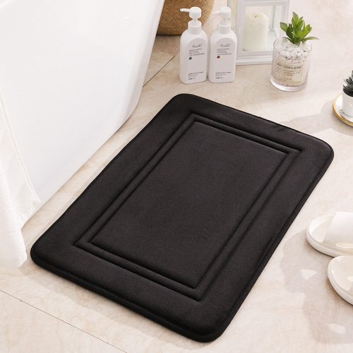 Cross-border square spiral memory foam thick welcome mat bathroom non-slip mat kitchen bathroom toilet foot mat