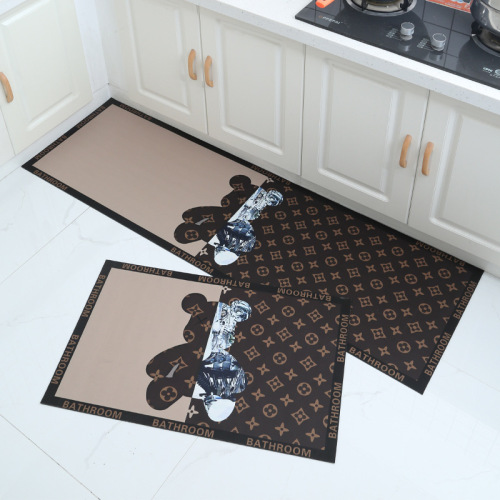Luxury Kitchen Mats, Door Mats, Water Absorbing Oil Absorbing Diatomite Foot Mats, Household Mats, Waterproof Anti-Slip Carpet 