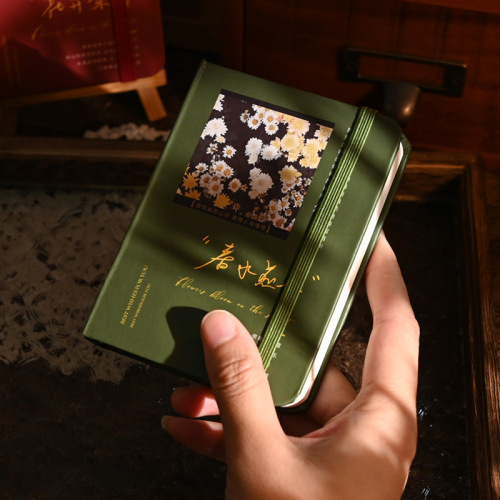 Subtle Freshness Compact Pocket Notebook Simple Literary Straight Line Diary Portable Mini A7 Journal