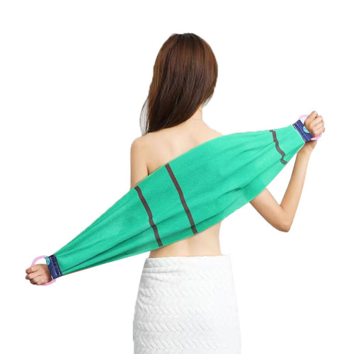 Extra long extra-coarse sand back rub strip for cleaning the back, long strip for bathing, strong dust and mud removal, and back strip