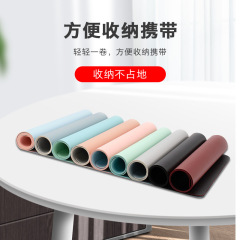 PU Waterproof Mouse Mat Extra Large Leather Office Desk Pad Single Double-Sided Gaming Advert Mouse Pad Desk Writing Pad