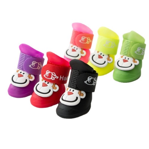Dog shoes, pet rain boots, dog feet, dog shoes, soft sole, can't get rid of cat rain boots, puppy shoes, bizarre teddy shoes