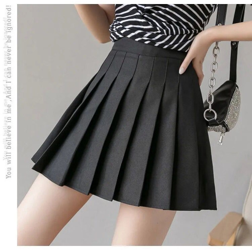 Pleated Short Skirt for Women 2025 New Arrival High-Waisted Student-Style Versatile A-Line Skirt for Petite Girls College Fashion Skirt