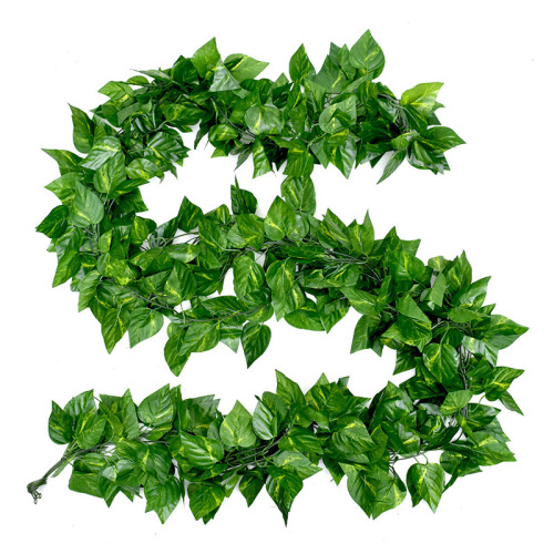 Simulated ivy decorative rattan, fake flowers, vine pipes wrapped around green plants, ceiling leaves, plastic grape leaves, green leaves