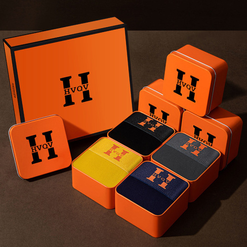 Square box magnet men's underwear technology temperature sensing modal thin breathable large-size boxer pants