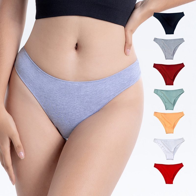 Cross-border e-commerce women's underwear sexy half-covering hip low-waist large size underwear pure cotton foreign trade woman panties