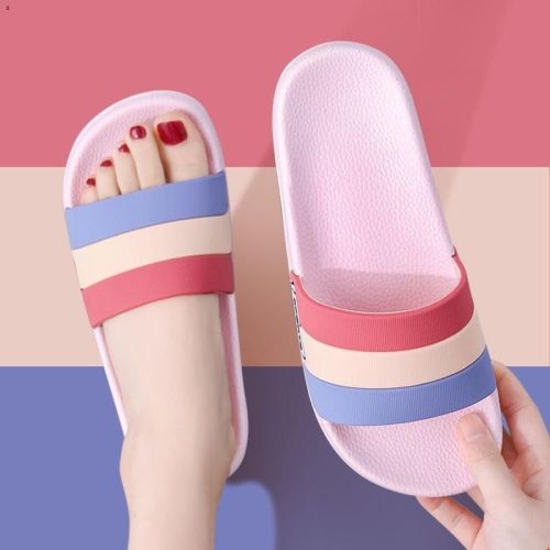 Women's 2024 Summer Slippers for Home Use, Indoor Home, Anti-Slip, Anti-Odor, Thick Soles, Couple Slippers, Home Bath, Student Dormitory