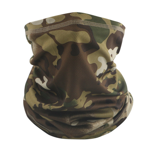 Camouflage Multi-functional Magic Scarf Tactical Balaclava Outdoor Cycling Face Mask Breathable Sunscreen Neck Gaiter Military Enthusiast Scarf