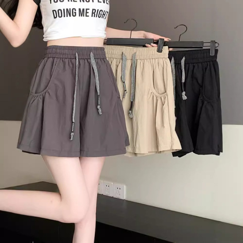 Bingsi Yamamoto quick-drying wide-leg pants skirt shorts for women's summer thin large-size skirt yoga hot pants sports pants