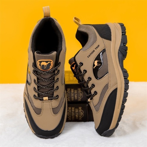 Outdoor hiking shoes for men, large size, mesh trekking shoes, sports shoes for dad, walking shoes for middle-aged and elderly, cross-border men's shoes