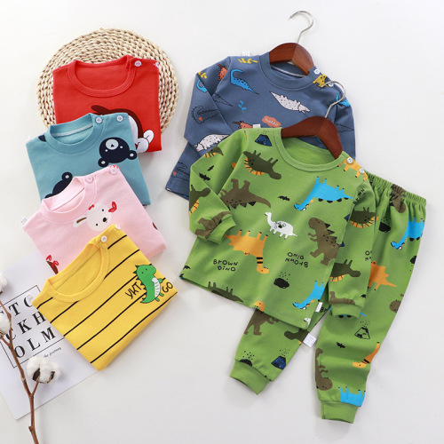 Children's clothing, spring and autumn children's underwear set, pure cotton autumn clothes, boys and girls, autumn clothes, autumn pants, pajamas, home clothes wholesale