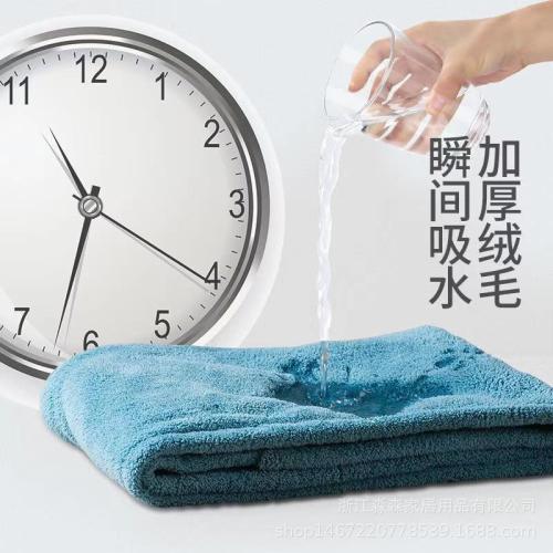 Dry hair towel coral velvet women's thickened quick-drying instant water-absorbent turban double-layer quick-drying towel shower cap dry hair cap