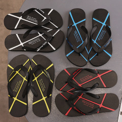 New Women's High-End Slip-On Shoes Personalized Summer Slippers Netizen Anti-Slip Outwear Durable Herringbone Slippers Home Men