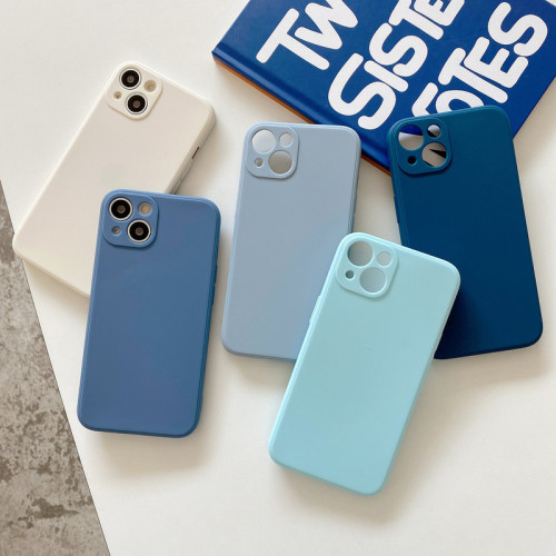 Applicable to Apple 17 Rubik's Cube Straight-Edit Imitation Liquid Silicone Mobile Case iPhone 16 Anti-fall Apple 15 Protective Case
