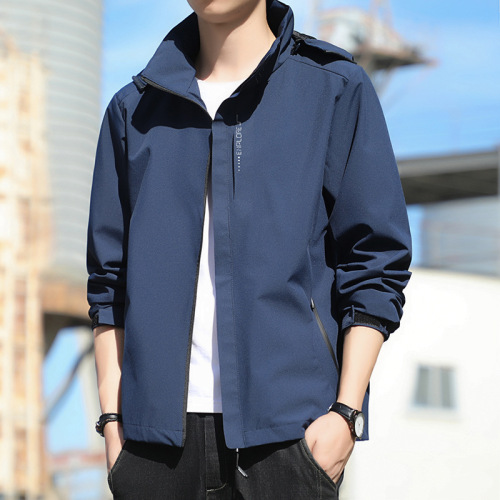 Cross-border windbreaker men and women spring and autumn thin casual jacket waterproof windproof sports hooded jacket travel suit men