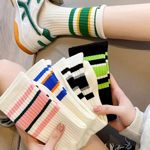 Autumn and winter socks for women ins trendy socks navy style spring boneless socks mid-tube socks Korean JK socks wholesale sports socks