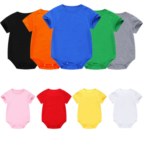 Baby summer thin clothing for newborns, baby diaper cover sleepwear, baby onesie, pure cotton short sleeve triangle T-shirt