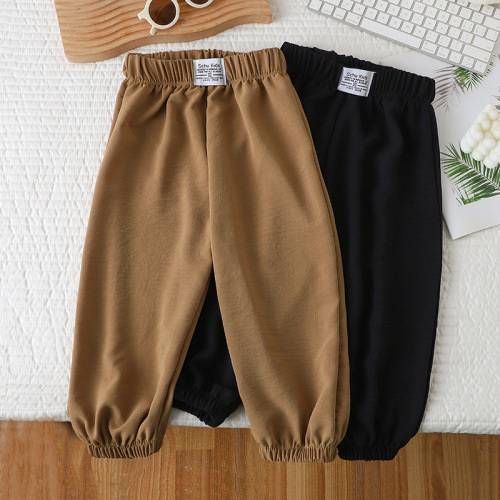 New Single Leg Mosquito-Proof Pants Summer Children's Long Pants Slim Fit Boys' and Girls' Wide Leg Pants Loose Pants Baby Outer Wholesale