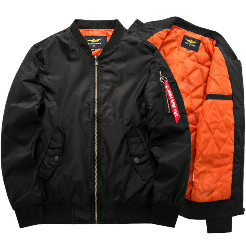 Foreign trade men's clothing Amazon autumn and winter new large size fat man sports casual cotton jacket Air Force One MA1 pilot