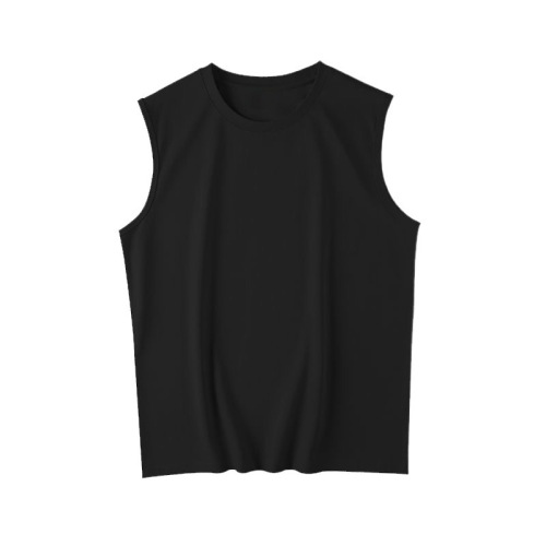 Ice silk vest men's quick-drying sleeve cut mesh sleeveless T-shirt 2025 summer large size men's loose hurdle sports