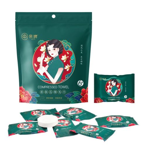 Pro-brand 6 thickened and enlarged hotel camping country style compressed towels disposable compressed face towel wholesale