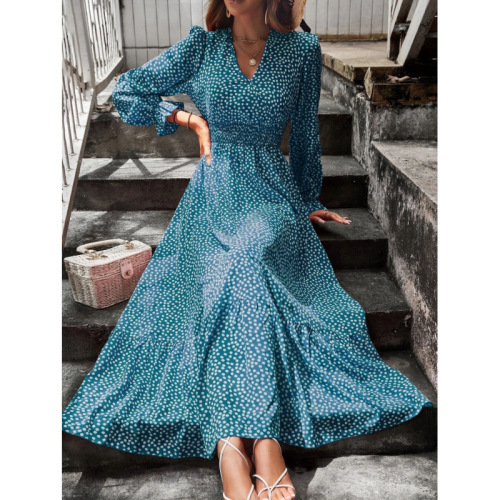 Elegant Printed Skirt | European & American-Style Resort-Ready Polka-Dot Dress | Women's Spring/Summer Wear