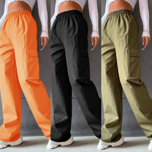 Waistless High-Waisted Wide Leg Straight Leg Loose Elegant Commuting Pants Casual Wide