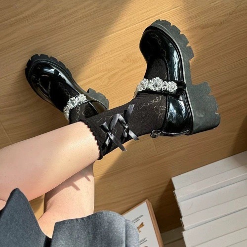 Ruffle Heart Spring and Summer Medium Thickness Thin Breathable Mesh Butterfly Knot Lolita Socks Pile Pile Y2K Breathable Socks