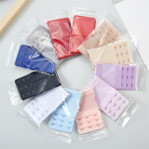 (Individually packaged) Elastic three-row three-button stainless steel bra extension buckle bra buckle extension buckle