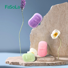 FaSoLa Disposable Soap Sheets Soap Paper Portable Student Hand Soap Sheets Travel Soap Paper