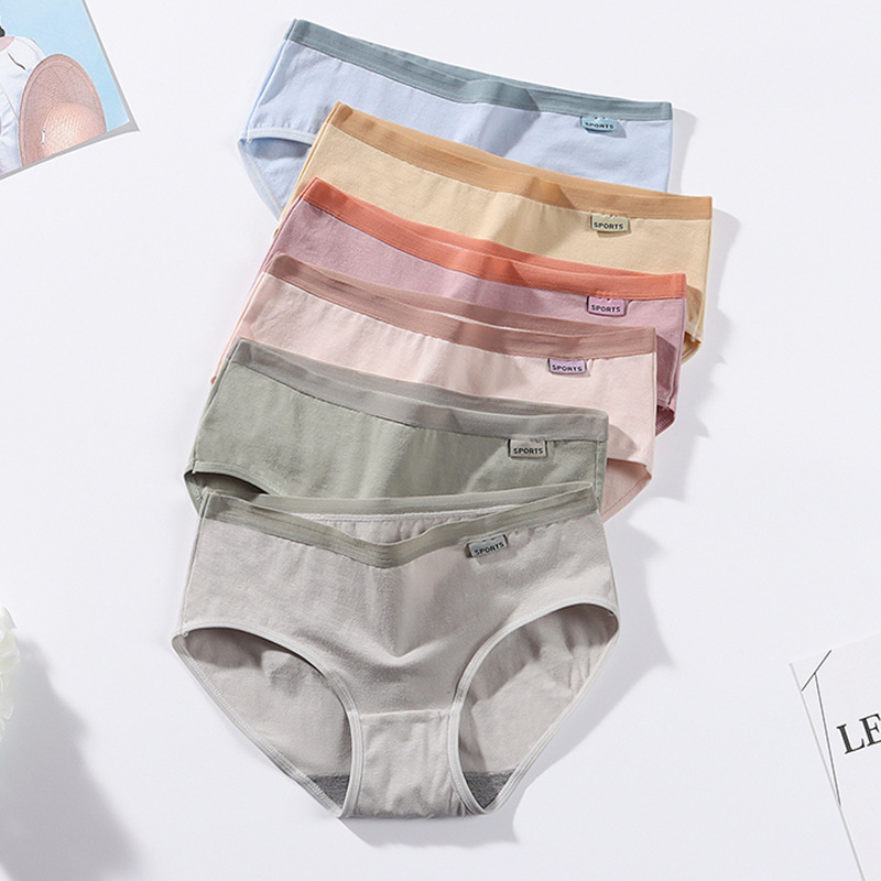 Factory direct sales underwear for women, pure cotton, antibacterial girls, simple and sexy Japanese mid-waist student briefs