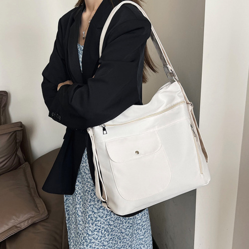 Minimalist Large Capacity Commuter Bag for Women 2025 New Style Trendy Fashion Casual Student Versatile Single Shoulder Crossbody Tote Bag