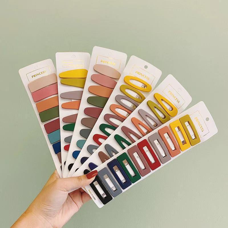 Internet celebrity girl Morandi BB clip Korean style headdress hair card ins clip edge clip bang clip hair accessories back head clip