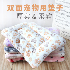 Thick plush mat cat nest cat sleeping mat dog kennel coral velvet dog blanket plus cotton mat warm nest mat wholesale